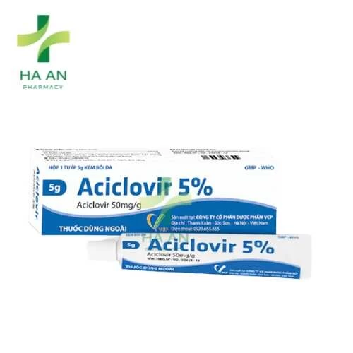 Aciclovir 5% - Aciclovir 250mg HD Pharma