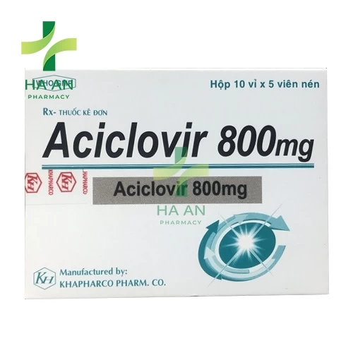 Thuốc Uống Aciclovir 800mgCông Ty Cổ Phần Dược Phẩm Khánh Hòa