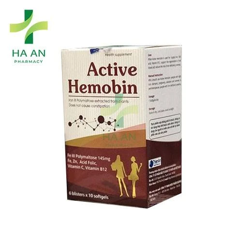 Active Hemobin - bổ sung sắt, acid folic và vitamin