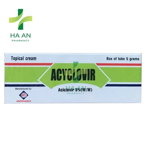 Thuốc Dùng ngoài AcyclovirCty CP Dược Medipharco