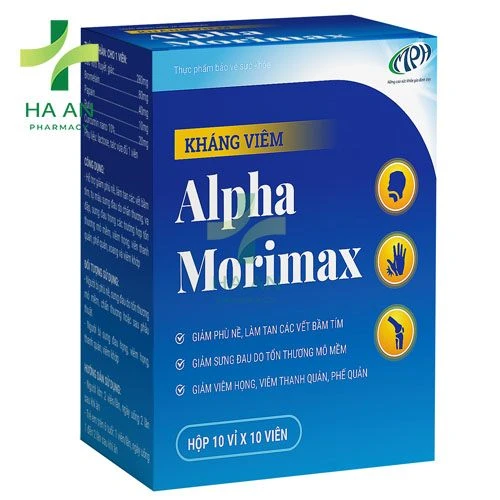 Alpha Morimax hỗ trợ chống viêm, giảm viêm họng, viêm cơ mềm, viêm khớp