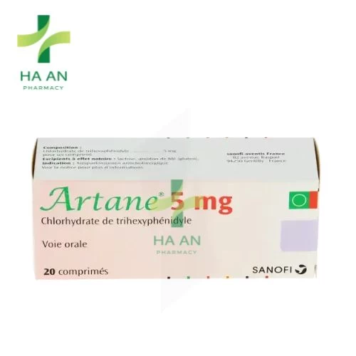 Artane 5mg - Trihexyphenidyl Sanofi