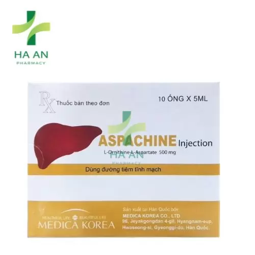 Aspachine Injection - L-ornithin-L-aspartat 500mg/5ml Medica Korea