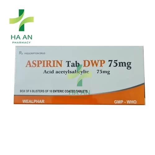Thuốc Uống Aspirin Tab DWP 75mgCông ty cổ phần dược phẩm Wealphar