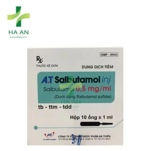 A.T Salbutamol inj 0,5mg An Thiên Pharma