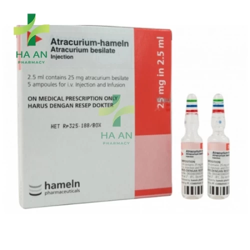 Thuốc Tiêm tĩnh mạch Atracurium - Hameln 10mg/mlSiegfried Hameln GmbH