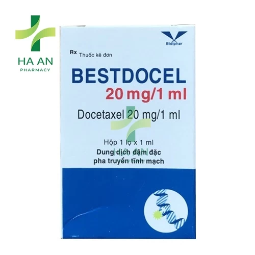 Thuốc Truyền tĩnh mạch Bestdocel 20mg/1mlCông Ty Cổ Phần Dược – Trang Thiết Bị Y Tế Bình Định (Bidiphar)