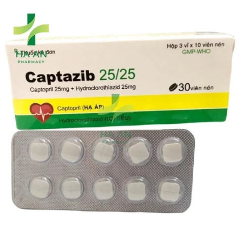 Thuốc Uống Captazib 25/25 Công Ty Cổ Phần Dược Phẩm Tipharco