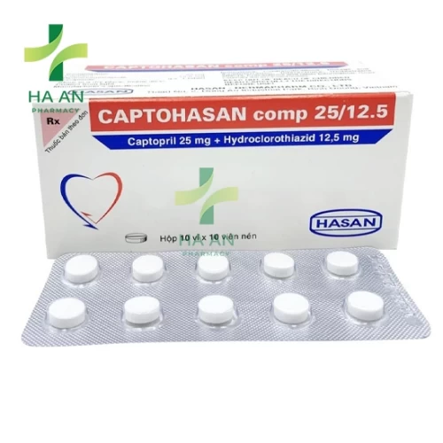 Thuốc Uống Captohasan comp 25/12.5 Công ty TNHH Hasan - Dermapharm