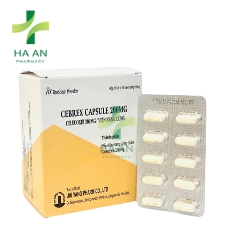 Cebrex capsule 200mg - Celecoxib Jin Yang Pharm