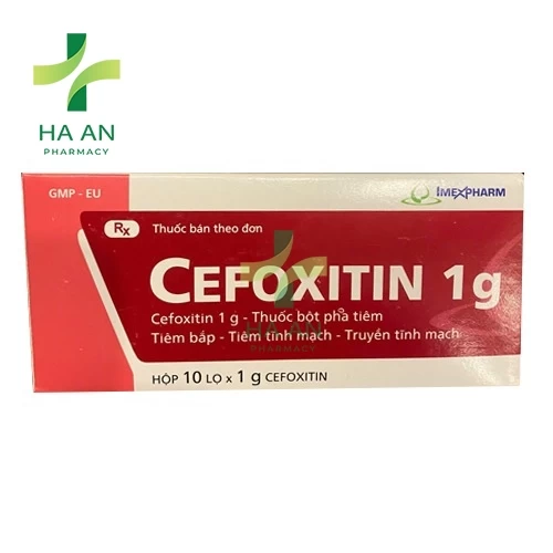 Thuốc Tiêm Cefoxitin 1gChi nhánh 3 - Công ty cổ phần dược phẩm Imexpharm tại Bình Dương