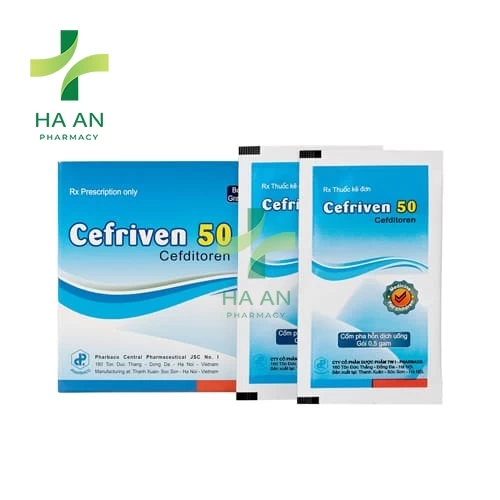 Thuốc Đường uống Cefriven 50 Công ty cổ phần dược phẩm Trung ương I - Pharbaco