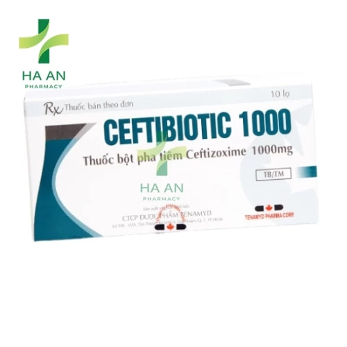 Thuốc Tiêm Ceftibiotic 1000Công ty cổ phần dược phẩm Tenamyd