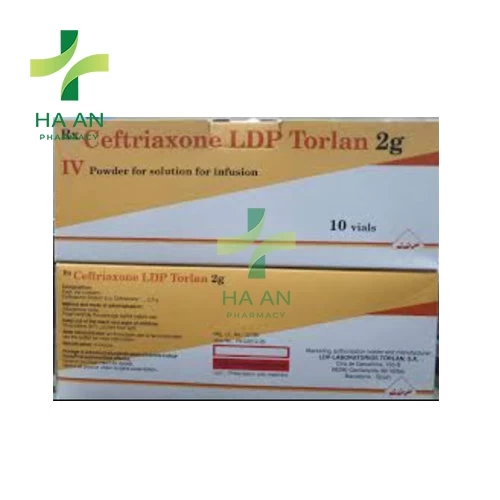 Thuốc Tiêm CEFTRIAXONE LDP TORLAN 2gLDP LaboratoriosTorlan SA