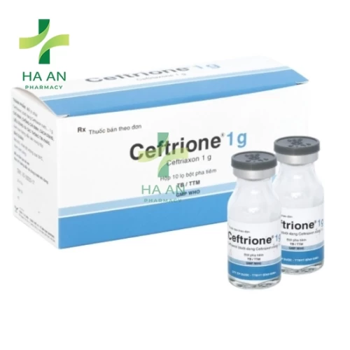Thuốc Tiêm Ceftrione 1gCông Ty Cổ Phần Dược – Trang Thiết Bị Y Tế Bình Định (Bidiphar)