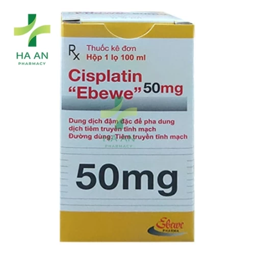 Thuốc Tiêm truyền tĩnh mạch Cisplatin \"Ebewe\"Ebewe Pharma Ges.m.b.H.Nfg.KG
