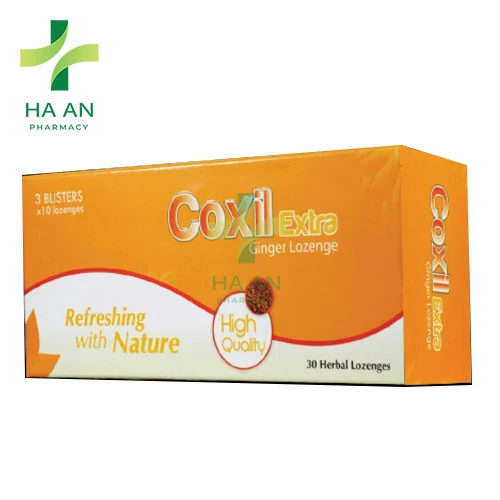 Viên NgậmCoxil Extra Gừng Coxil Extra Ginger Lozenge