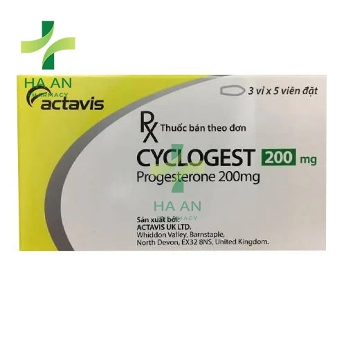 Thuốc Đặt Cyclogest 200mgAccord UK Limited