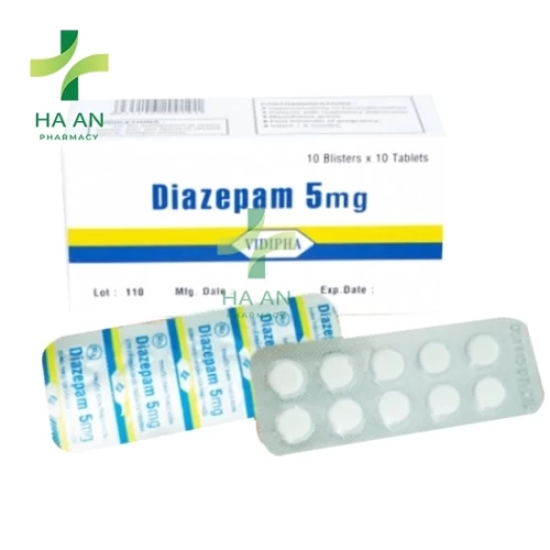 Thuốc Uống Diazepam 5mgChi nhánh Công ty cổ phần dược phẩm trung ương Vidipha Bình Dương