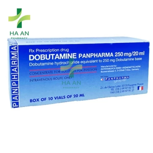 Thuốc Truyền tĩnh mạch Dobutamine Panpharma 250mg/20mlRotexmedica GmbH Arzneimittelwerk
