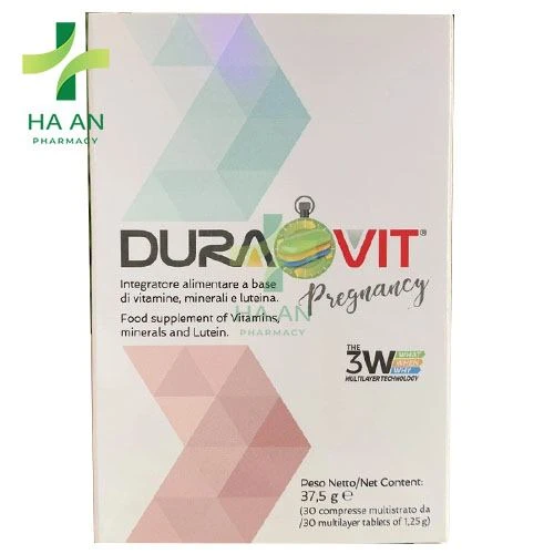 Duravit Pregnancy bổ sung vitamin, sắt cho phụ nữ trước, trong và sau sinh