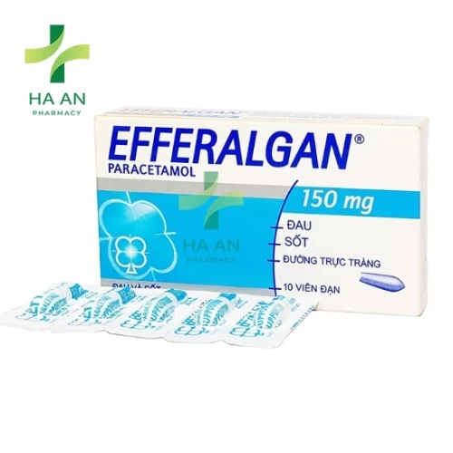 Thuốc Đặt hậu môn Efferalgan 150mg SuppoUPSA SAS