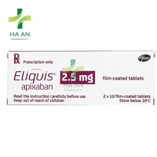 Thuốc Uống EliquisNSX:Bristol-Myers Squibb Manufacturing Company; CSĐG: Catalent Anagni S.r.l.