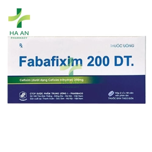 Thuốc Uống Fabafixim \n200 DTCông ty cổ phần dược phẩm Trung ương 1 - Pharbaco.