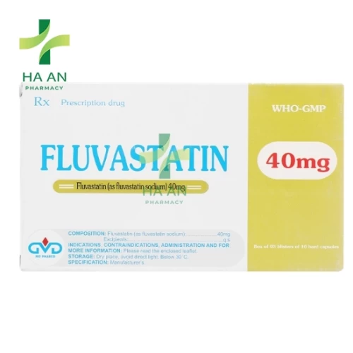 Thuốc Uống Fluvastatin 40mgCông ty CPDP Minh Dân
