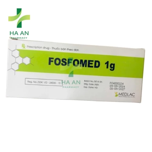 Thuốc Tiêm Fosfomed 1gCông ty TNHH sản xuất dược phẩm Medlac Pharma Italy