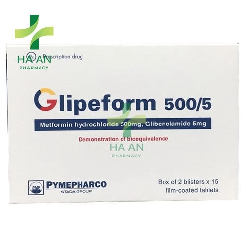 Thuốc Uống Glipeform 500/5 - Pymepharco