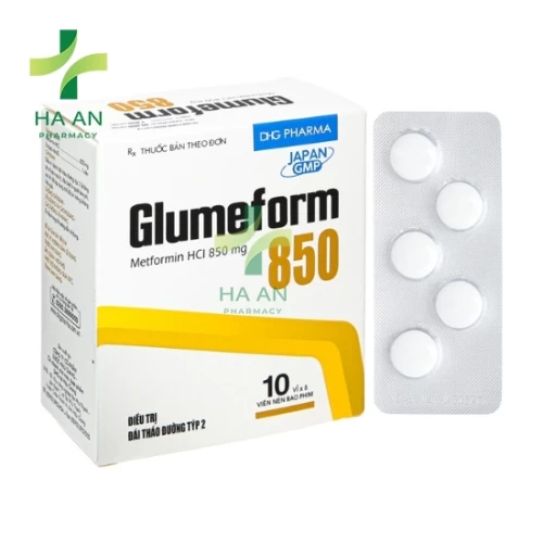 Thuốc Uống Glumeform 850CTCP Dược Hậu Giang - CN nhà máy DP DHG tại Hậu Giang