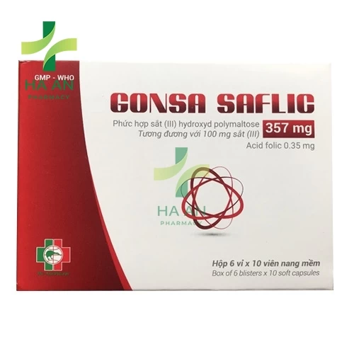 Thuốc Uống GONSA SAFLIC Công Ty Liên Doanh Dược Phẩm Mebiphar-Austrapharm