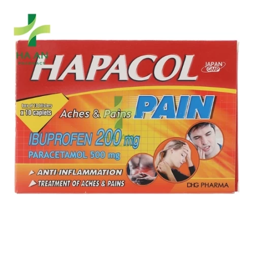 Thuốc Uống HAPACOL PAIN CTCP Dược Hậu Giang - CN nhà máy DP DHG tại Hậu Giang