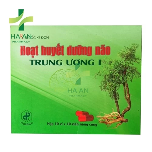 Hoạt Huyết Dưỡng Não Trung Ương 1 Pharbaco