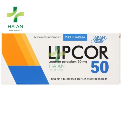 Thuốc uống Lipcor 50 CTCP Dược Hậu Giang - CN nhà máy DP DHG tại Hậu Giang