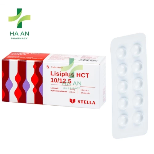 Thuốc Uống Lisiplus HCT 10/12.5 Công ty TNHH Liên doanh Stellapharma - Chi nhánh 1