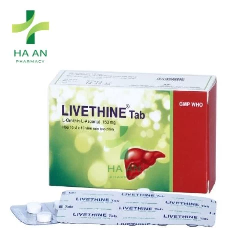 Livethine Tab - L-Ornithin-L-Aspartat 150mg Bidiphar