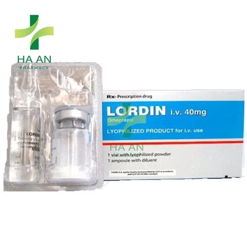 Thuốc Tiêm LordinCSSX bột đông khô: Vianex S.A.-Plant C'; CSSX dung môi: Vianex S.A.-Plant A'