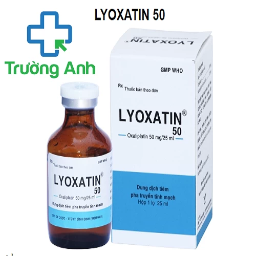 Thuốc Tiêm, truyền Lyoxatin 50 mg/10 mlCông Ty Cổ Phần Dược – Trang Thiết Bị Y Tế Bình Định (Bidiphar)