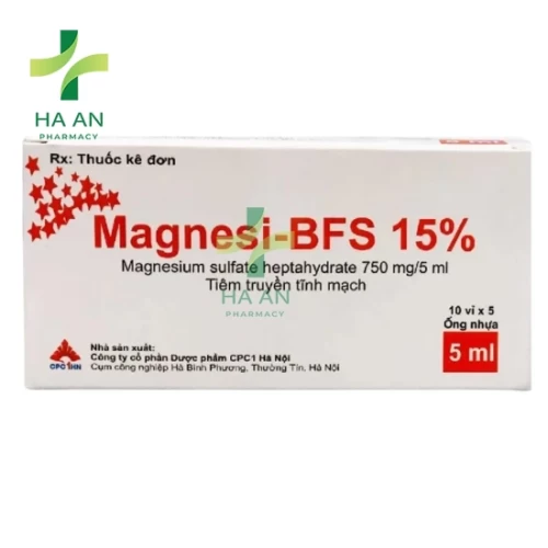 Thuốc Tiêm Magnesi-BFS 15%Công Ty Cổ Phần Dược Phẩm Cpc1 Hà Nội