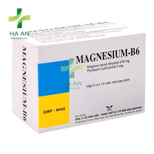 Thuốc Uống Magnesium - B6Công ty CP Dược - Trang Thiết bị y tế Bình Định (Bidiphar)