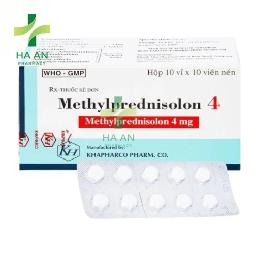 Thuốc Uống Methyl prednisolon 4Công Ty Cổ Phần Dược Phẩm Khánh Hòa
