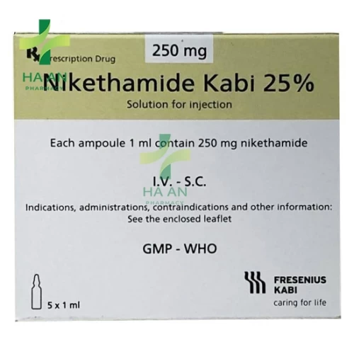 Thuốc Tiêm dưới da, tiêm tĩnh mạch Nikethamide Kabi 25%Công ty cổ phần Fresenius Kabi Việt Nam