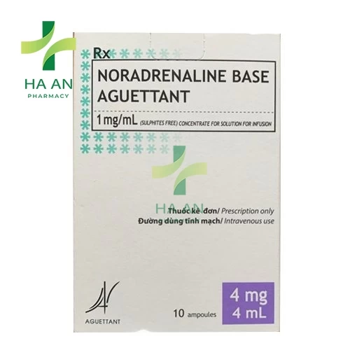 Thuốc Tiêm Noradrenaline Base Aguettant 1mg/mlLaboratoireAguettant