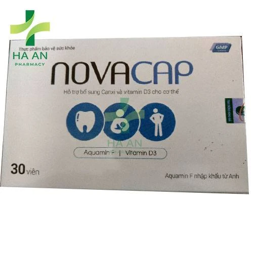 Novacap hỗ trợ bổ sung canxi và vitamin d3 cho cơ thể