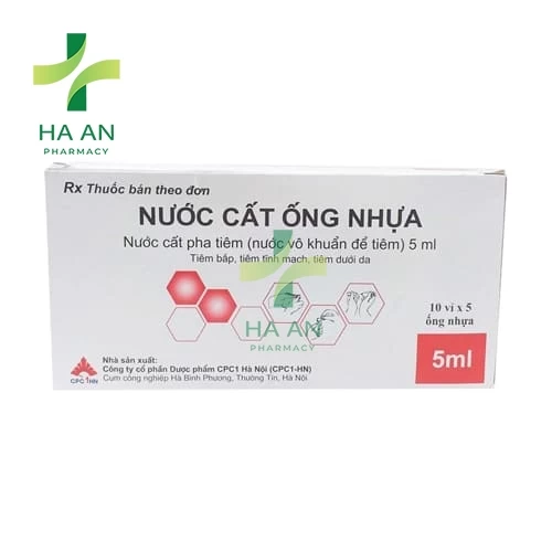 Thuốc Tiêm Nước cất ống nhựaCông Ty Cổ Phần Dược Phẩm Cpc1 Hà Nội