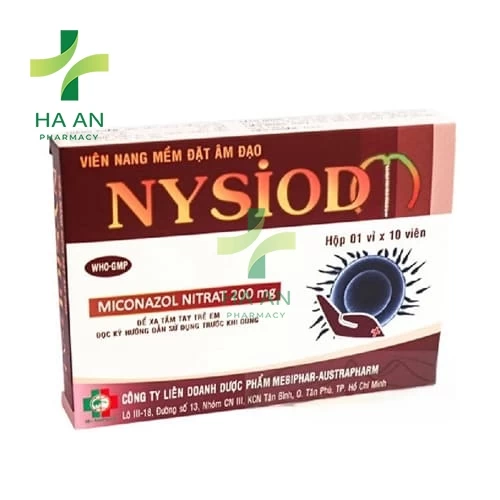 Thuốc Đặt âm đạo Nysiod-MCông ty LDDP Mebiphar-Austrapharm
