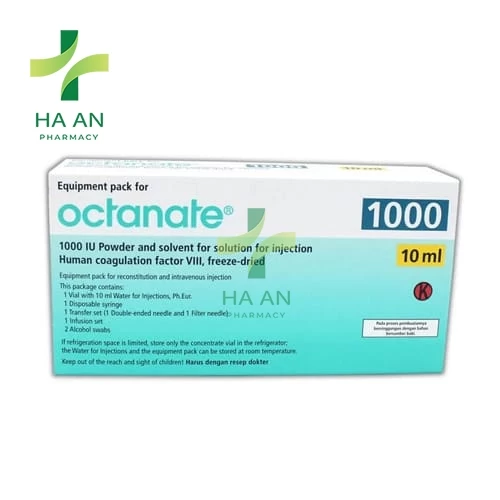 Thuốc Tiêm/truyền tĩnh mạch Octanate 1000IUOctapharma AB