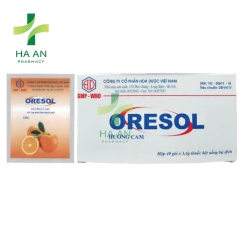 Thuốc Uống Oresol hương cam Công Ty Cổ Phần Hóa Dược Việt Nam